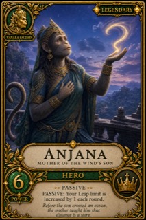 Anjana — Vanara wave card